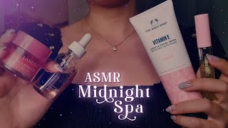 ASMR Comforting Midnight Spa 💜💫 Whispered with Realistic Layered Sounds [upl. by Imotih]