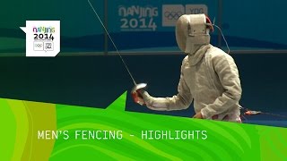 Ivan Ilin Wins Mens Fencing Sabre Gold  Highlights  Nanjing 2014 Youth Olympic Games [upl. by Concha]