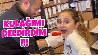 OKUL ÇIKIŞI VLOG  KULAĞIMI DELDİRDİM  KORKUP KAÇTIM [upl. by Idou215]