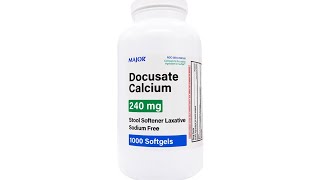 Major Docusate Calcium Stool Softener Laxative  240 mg [upl. by Corson748]