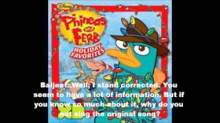 Phineas and Ferb Holiday Favorites  Good King Wenceslas Extended LyricsHD [upl. by Nosittam]