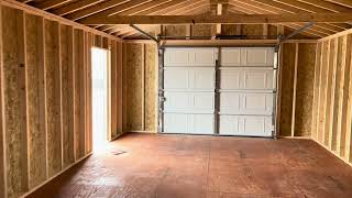 Wayco Structures garage with entry door Sheds Decks Barns Garages Carports amp Gazebos [upl. by Russia]