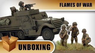 Unboxing Flames of War  US Armoured Rifle Platoon [upl. by Minta]