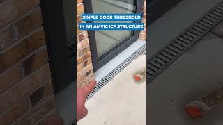 Simple door threshold on an AMVIC ICF Structure  ICF Construction  Ireland  Engineering [upl. by Ecienaj]