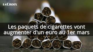 Les paquets de cigarettes vont augmenter d’un euro au 1er mars [upl. by Acima]