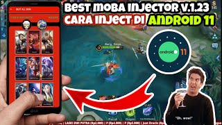 tutorial best moba injector v123 work in android 11 [upl. by Hanad564]