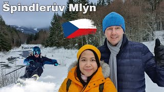 Day trip to ski resort town Špindlerův Mlýn Czech Republic [upl. by Annayd41]