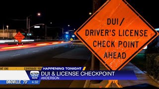 Happening tonight DUI and license checkpoint in Anderson [upl. by Namyac678]