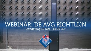 Webinar De AVG Richtlijn [upl. by Araccot]