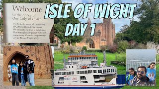 Isle Of Wight  Day 1  Quarr Abbey  Wightlink Ferry  Family  Island diaries  Nakshatra Renjith [upl. by Adnala901]