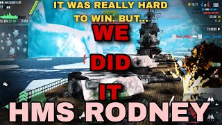 Battle of Warships HMS RODNEY  Mission Impossible  6v7 [upl. by Erdnaxela494]