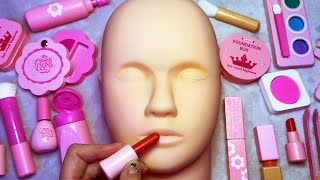 ASMR Wooden Makeup on Mannequin Whispered [upl. by Mcclary]