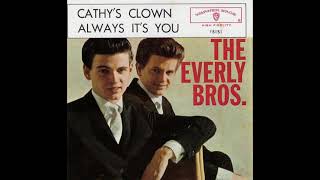 Cathys Clown Everly Brothers Stereo VOCAL ISOLATION HiQ JARichardsFilm [upl. by Suilenrac]