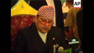 Deposed King talks to reporters says no plans to leave Nepal [upl. by Kcirednek150]