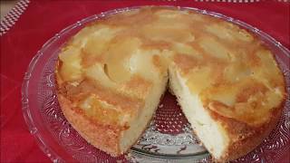 Cake aux pommes facile 😍😍😍كيك بالتفاح بطريقة مبسطة وناجحة [upl. by Zephaniah]