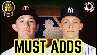 ⚾️ TOP 10 MUST ADDS in Fantasy Baseball this week Voted by YOU ⚾️ [upl. by Tubb]