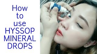 How to use Hyssop Mineral Drops [upl. by Octavus771]