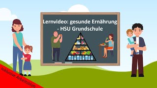 Lernvideo gesunde Ernährung 🍎 HSU Grundschule [upl. by Holloway]