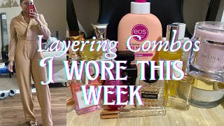 Layering Combos  Perfume Layering Combos I Wore This Week [upl. by Philbrook314]