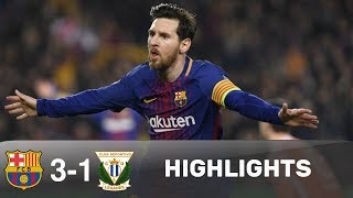 Barcelona vs Leganes 3 1 Highlights amp Goals 07 April 2018 [upl. by Yesrod]