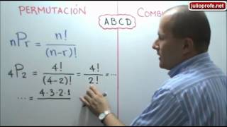 Diferencia entre permutaciones y combinaciones [upl. by Whit]