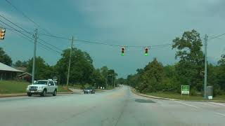 driver view South Carolina St Hwy 14 east in Landrum SC from downtown to I26 [upl. by Alegnaed]