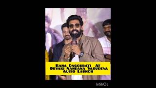 Devaki Nandana Vasudeva Movie Trailer Launch speach Rana Daggubati [upl. by Yrannav]