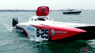 S25 Boat Highlight Michigan City XINSURANCE Great Lakes Grand Prix 4K Drone Footage [upl. by Janene]