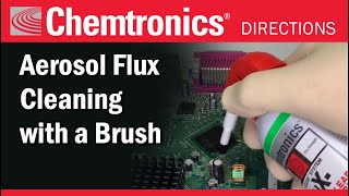 How to Use an Aerosol Flux Remover with a Brush Attachment [upl. by Rraval]