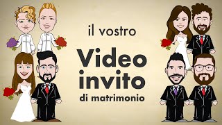 Video Invito di matrimonio personalizzato [upl. by Eniledam428]