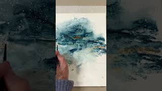 Abstract Watercolor Seascape [upl. by Janella]