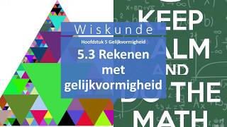 RMI Wiskunde 3TL 53 Rekenen met gelijkvormigheid Moderne Wiskunde 10e Editie [upl. by Ueik695]