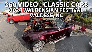 Classic Cars At Waldensian Festival 2024 in Valdese NC  360Degree Video [upl. by Aniela]