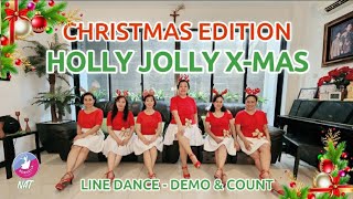 HOLLY JOLLY XMAS  Demo amp Count   Line Dance [upl. by Raskin509]