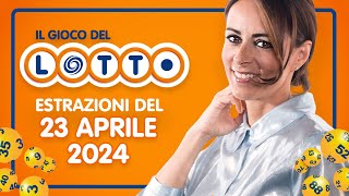 Estrazione in diretta del Gioco del Lotto e del Simbolotto di Sabato 23 Aprile 2024 [upl. by Eyma148]