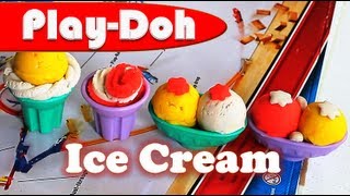 How to Make PlayDoh Ice Cream Bars  Play Doh Clay Double Twister [upl. by Eilema]