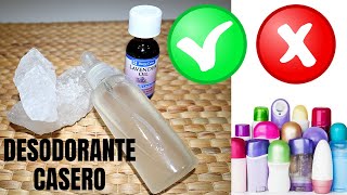 👀 DESODORANTE CASERO ECONOMICO Y LIBRE DE QUIMICOS 100 EFECTIVO  HOMEMADE DEODORANT ALUM STONE [upl. by Ylsel]