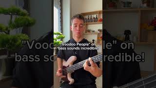 quotVoodoo Peoplequot on bass sounds incredible bassplayer bass [upl. by Zacherie701]