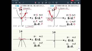 数学ⅠA 基本問題演習 9２次関数 149150 ２次関数の最大値・最小値（定義域がある場合その１） [upl. by Arag804]