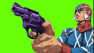 Mista Shoots Rapid Fire Green Screen  Jojo Part 5 Golden Wind [upl. by Leafar798]