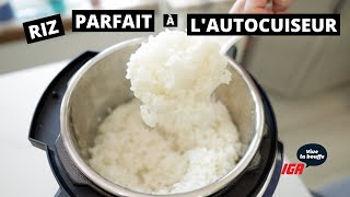 Recette de riz parfait à lautocuiseur de La petite bette [upl. by Nosak]