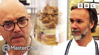 Marcus Wareings STUNNING Banoffee Cheesecake  MasterChef UK [upl. by Lombard]