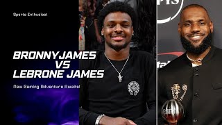 Lebron James vs Bronny JamesSports Enthusiast [upl. by Rosati]