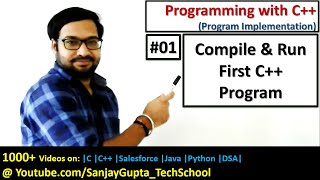 01 How to compile amp run C program  Student class in C  Learn C by Sanjay Gupta [upl. by Aekal978]