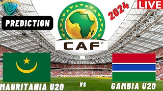 Mauritania vs Gambia CAF U20 Africa Cup Of Nations Qualification 2025 Match Preview Prediction [upl. by Cyna785]