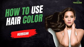 How to use Herbishh Hair Color Shampoo  Herbishh [upl. by Timms]