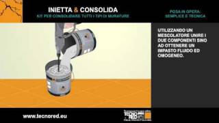 Inietta e Consolida  Consolidamento murature [upl. by Nwadal]