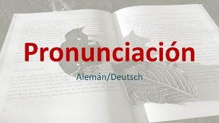 Aprender Alemán  Clase 2  Pronunciación de Consonantes [upl. by Hoseia]