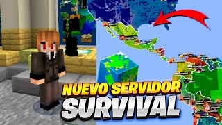 EL MEJOR SURVIVAL de Minecraft de la TIERRA a ESCALA REAL 120🌎 Servidores de Minecraft Bedrock 120 [upl. by Enilehcim735]