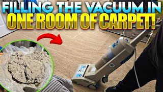 Filling the vacuum in one room of carpet 😱 [upl. by Nnov]